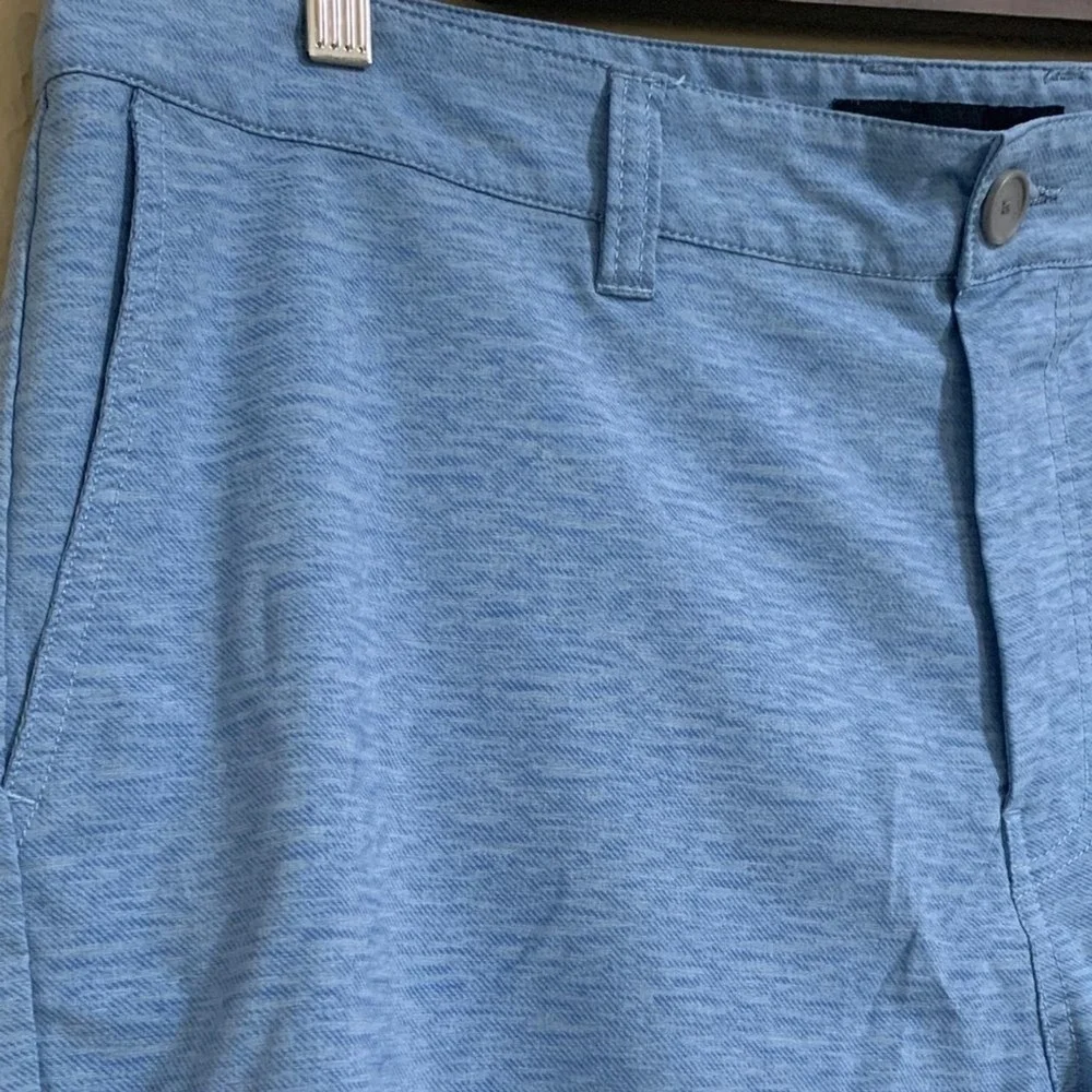 TravisMathew Performance Shorts Mens Blue Heathered Golf Casual Stretch‎ Size 38